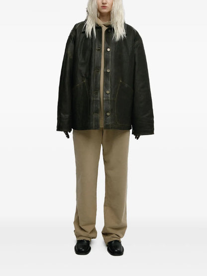 Scratched Leather Jacket