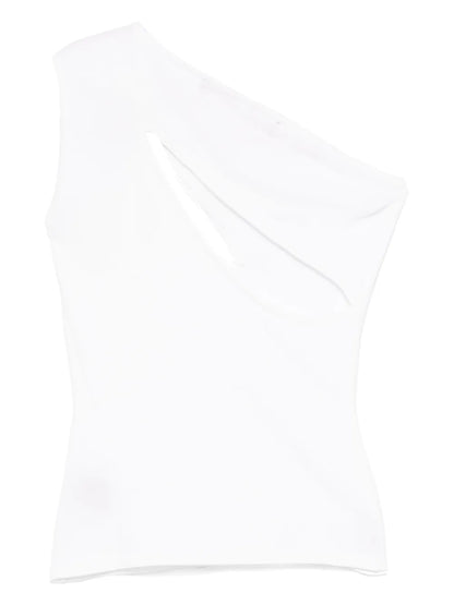 Jewel-Detail One-Shoulder Top