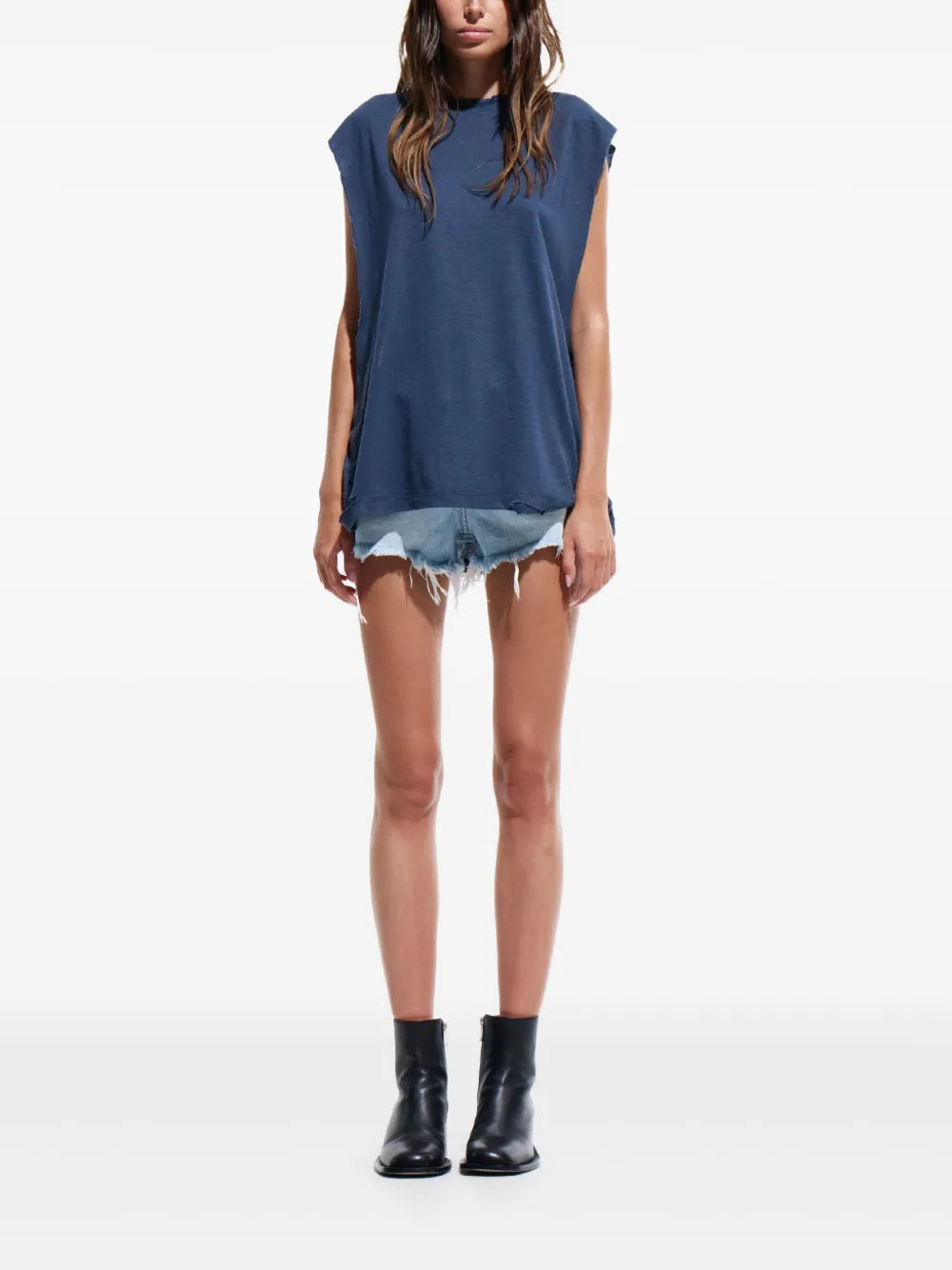 Oversized Sleeveless T-Shirt