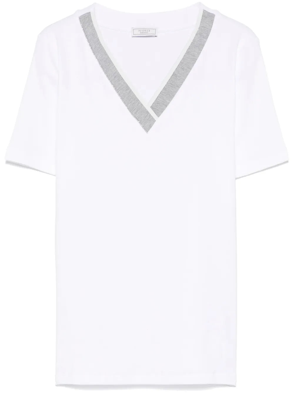 Contrast-Collar T-Shirt