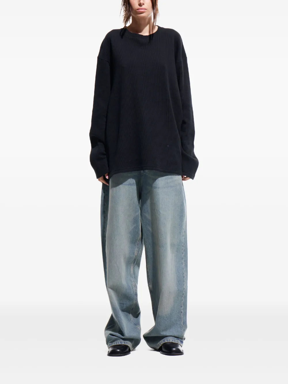Waffle-Knit T-Shirt