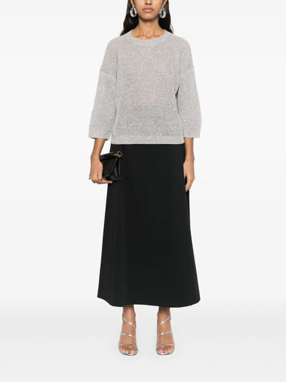 Sequin-Embellished Sweater