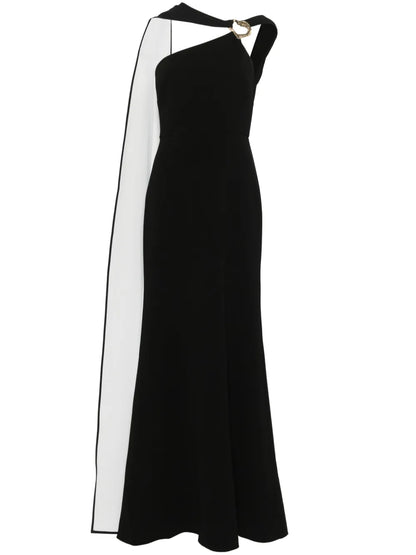 Embellished Asymmetric Gown