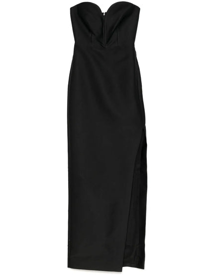 Sweetheart-Neck Taffeta Gown