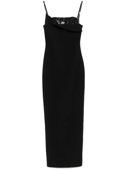 Embellished Crepe Gown