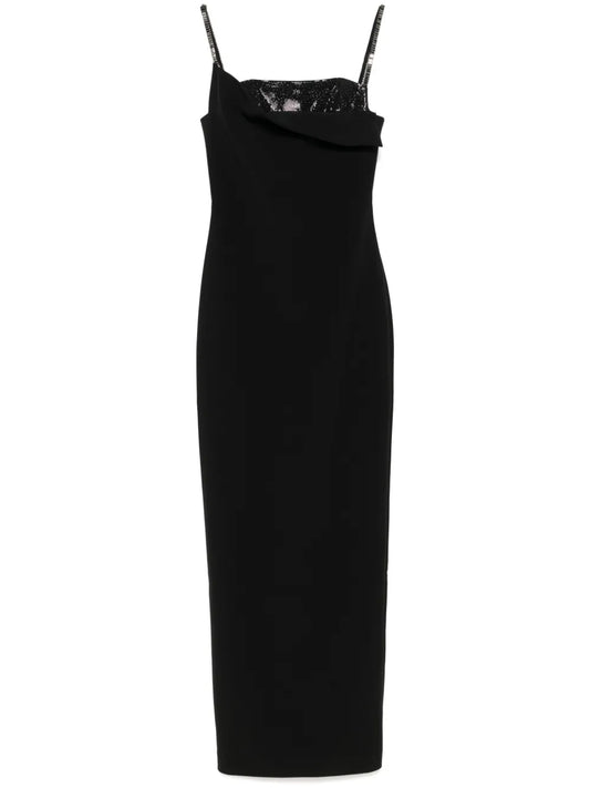 Embellished Crepe Gown