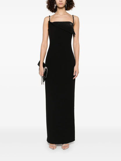 Embellished Crepe Gown