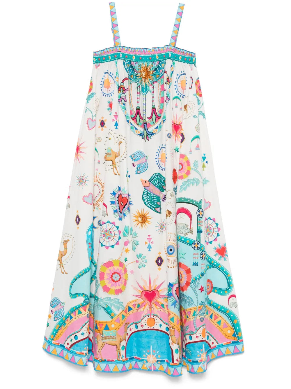 Wide-Strap Maxi Dress