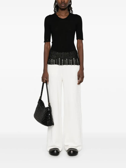 Ribbed-Knit T-Shirt