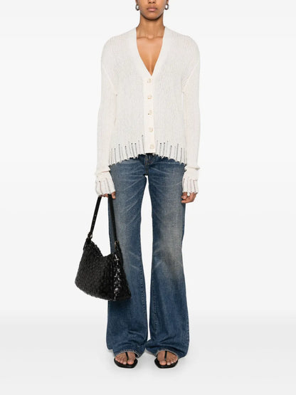 Ribbed-Knit Cardigan