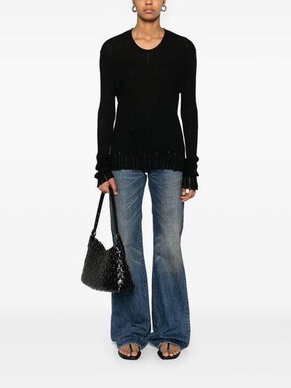 Ribbed-Knit Sweater