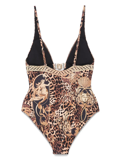 Era Of Empires-Print Swimsuit