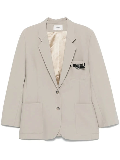 Belted-Pocket Blazer