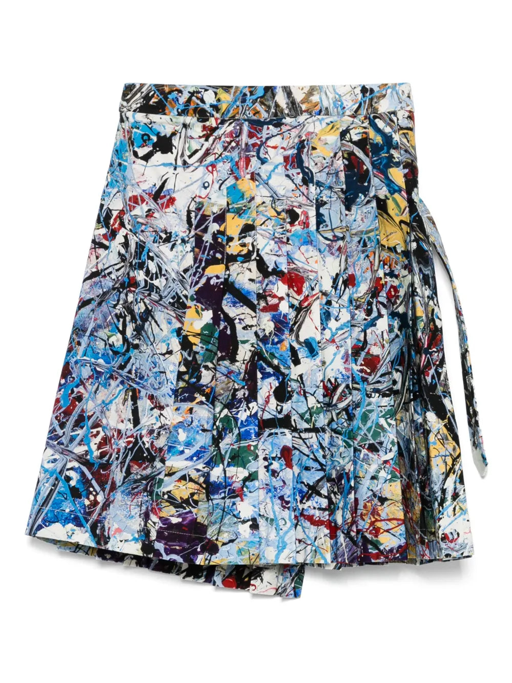 Graphic-Print Mini Skirt