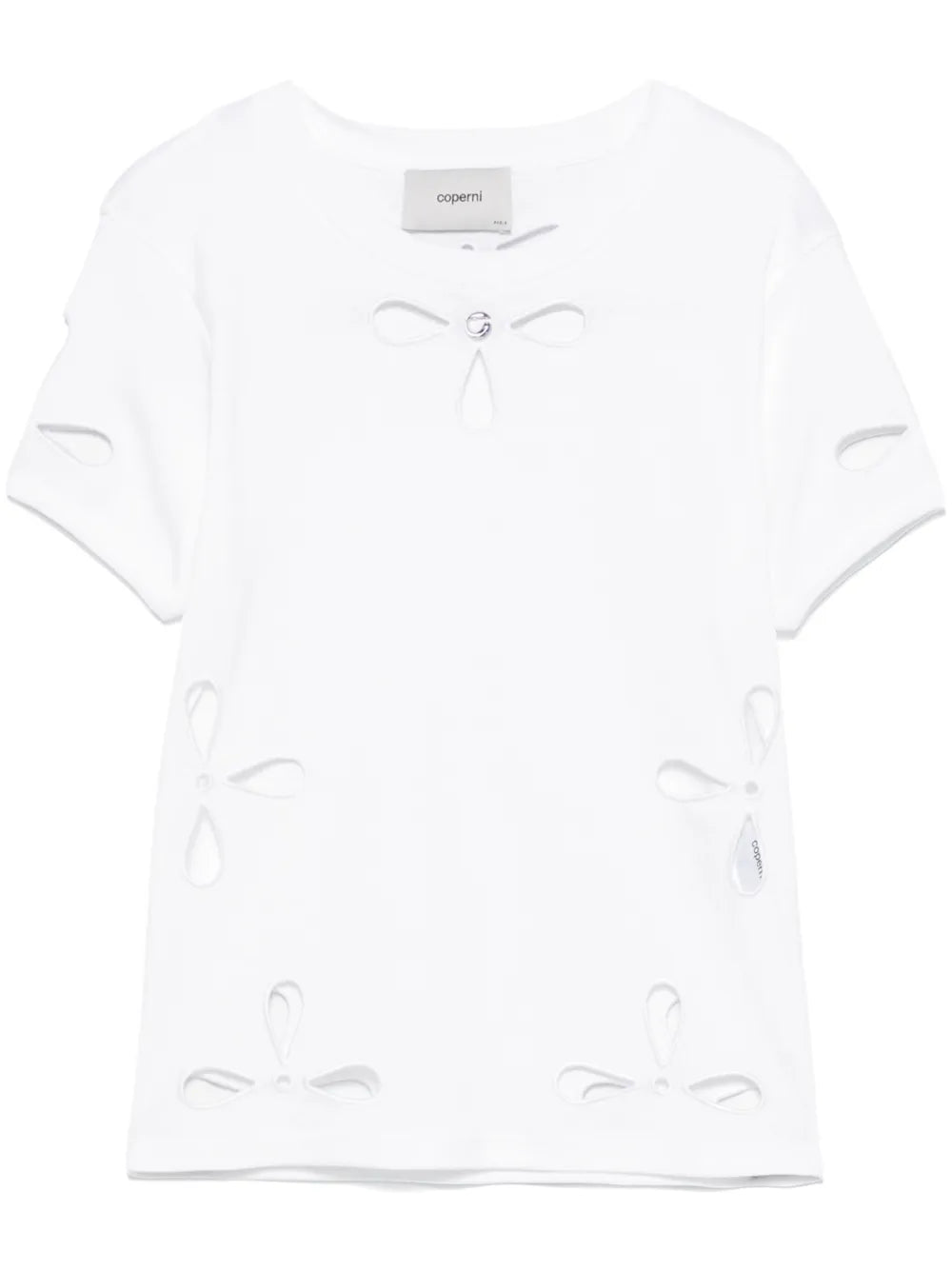 Petal-Embroidered T-Shirt