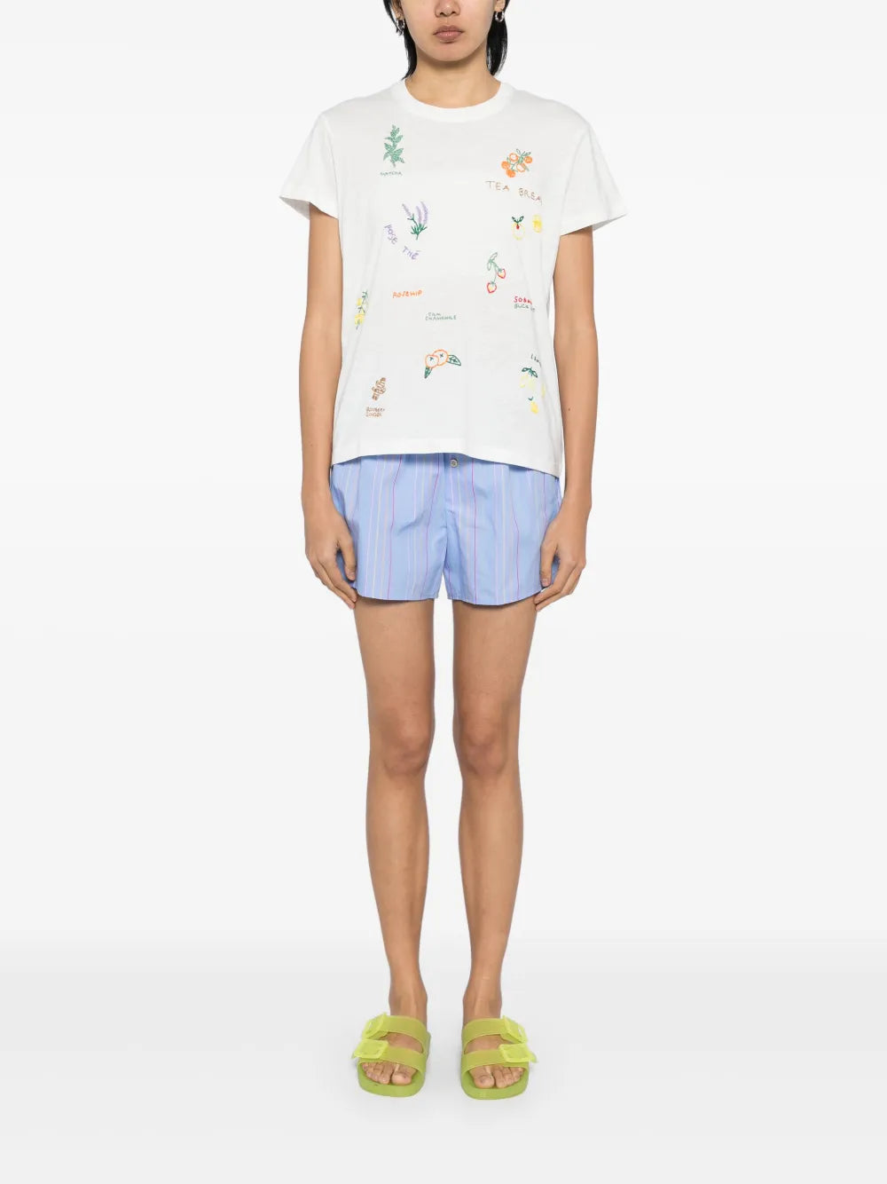 Embroidered Tea T-Shirt