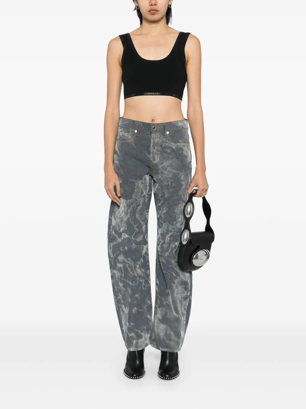 Low-Rise Bowed Gusset Jeans