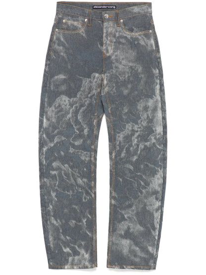 Low-Rise Bowed Gusset Jeans