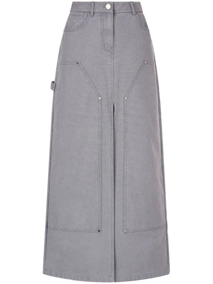 Cotton Midi Skirt