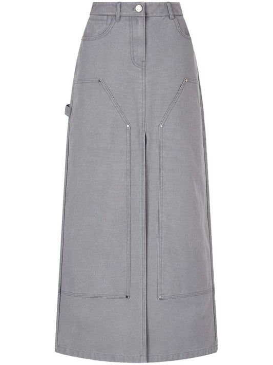 Cotton Midi Skirt