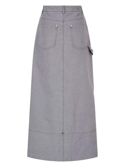 Cotton Midi Skirt