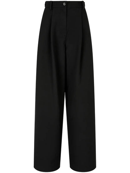 Rear-Pocket Two-Tuck Trousers