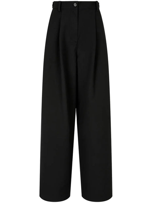 Rear-Pocket Two-Tuck Trousers