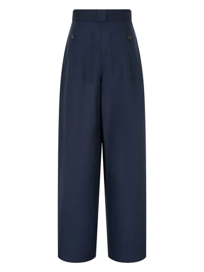 Belted Tuck Trousers