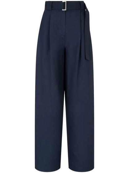 Belted Tuck Trousers