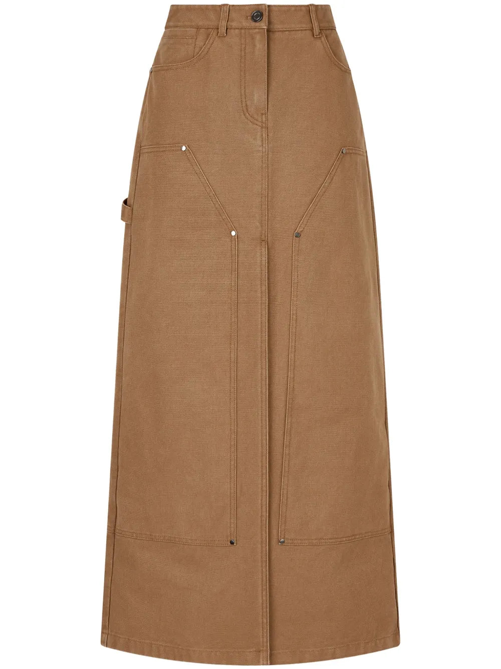 Seam-Detail Maxi Skirt