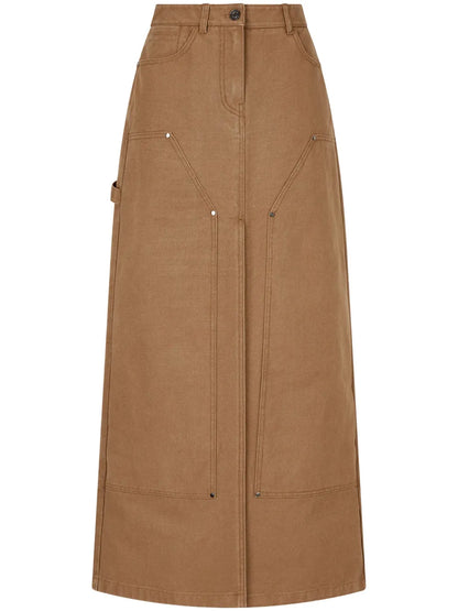 Seam-Detail Maxi Skirt