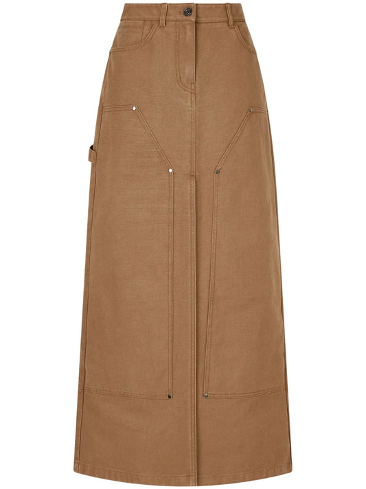 Seam-Detail Maxi Skirt