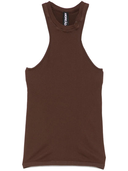 Ribbed Jersey Tank Top