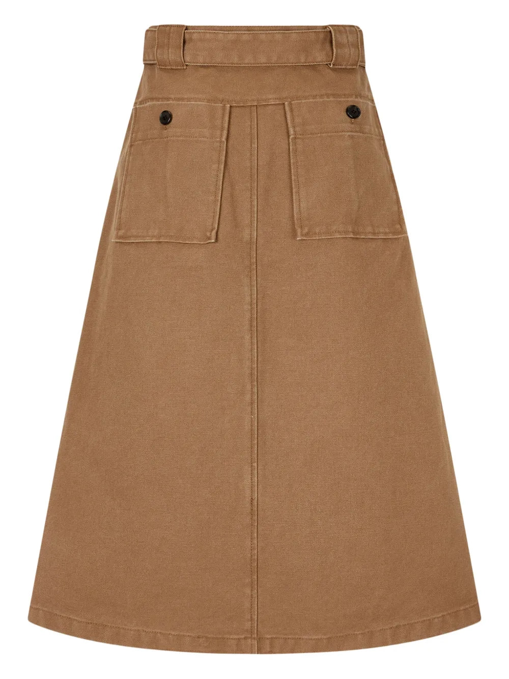 Belted Two-Tuck Skirt