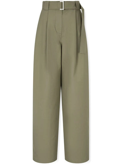 Belted Tuck Trousers
