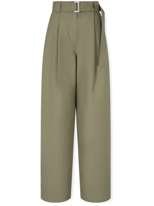 Belted Tuck Trousers