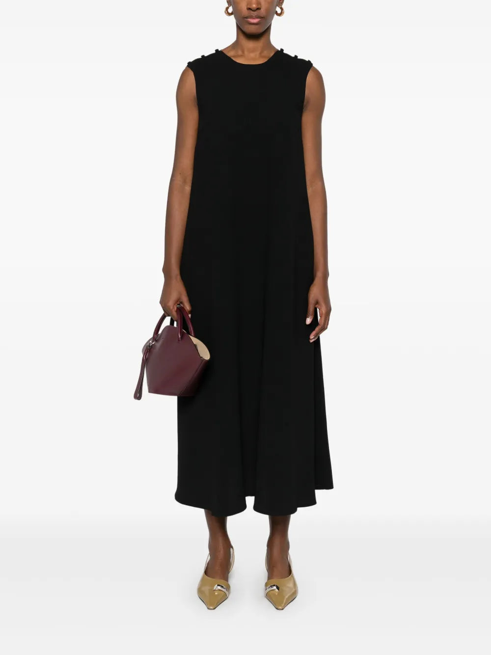 Crepe Maxi Dress