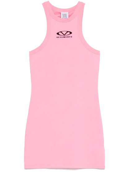 Logo-Print Mini Dress