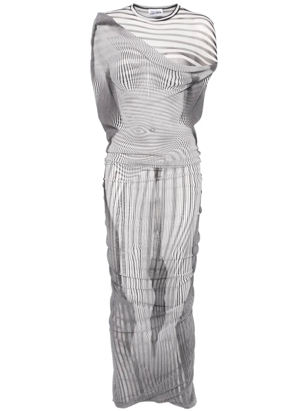 The Long Draped Body Morphing Maxi Dress