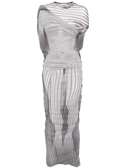 The Long Draped Body Morphing Maxi Dress