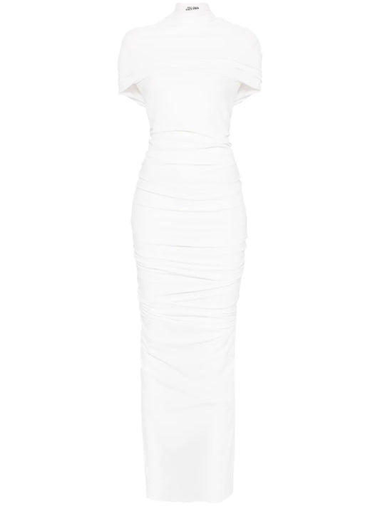 Jersey Double-Layer Maxi Dress