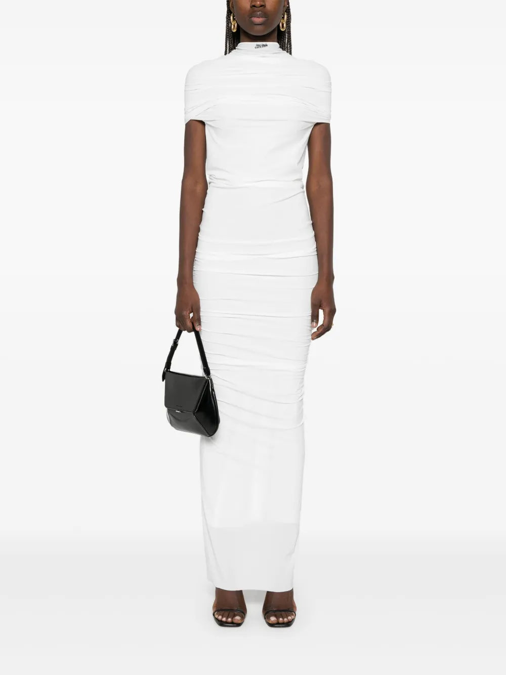 Jersey Double-Layer Maxi Dress