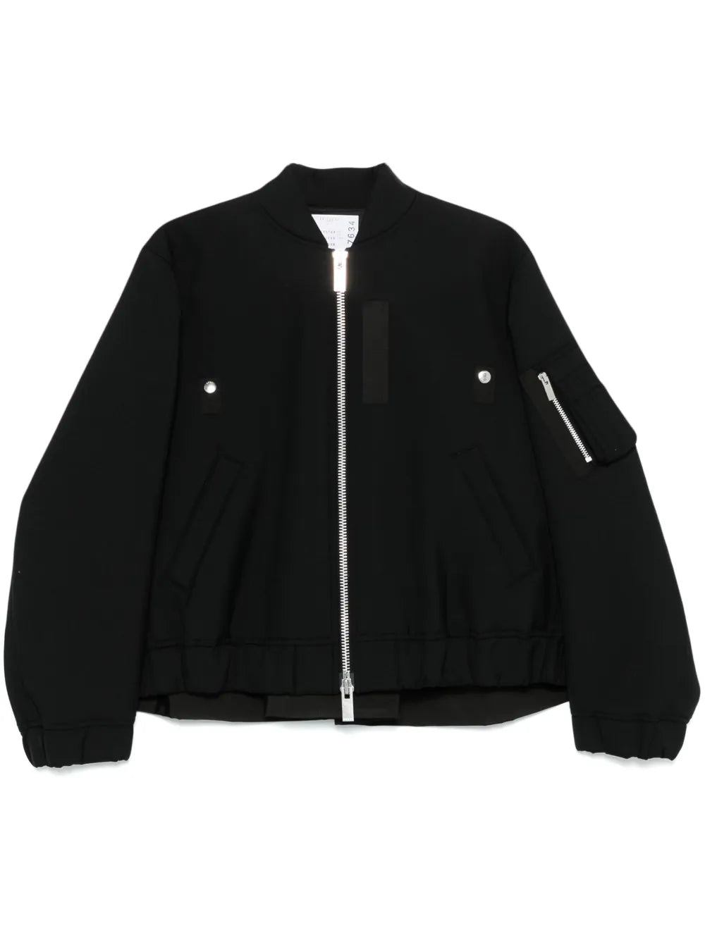 Invert-Pleat Bomber Jacket