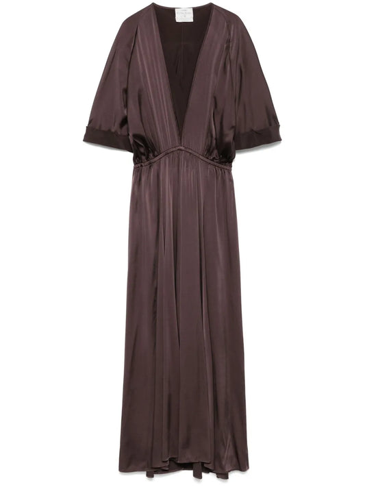 Half–Sleeve Maxi Dress