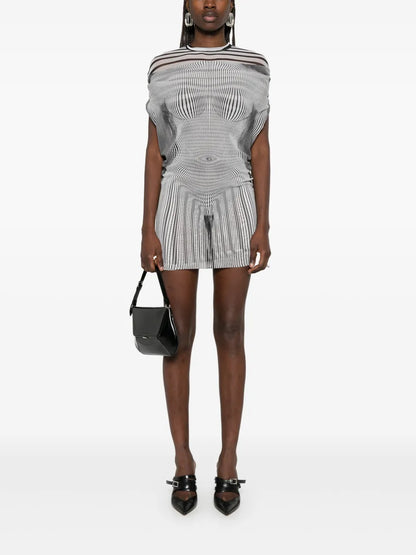 Illusion Mini Dress