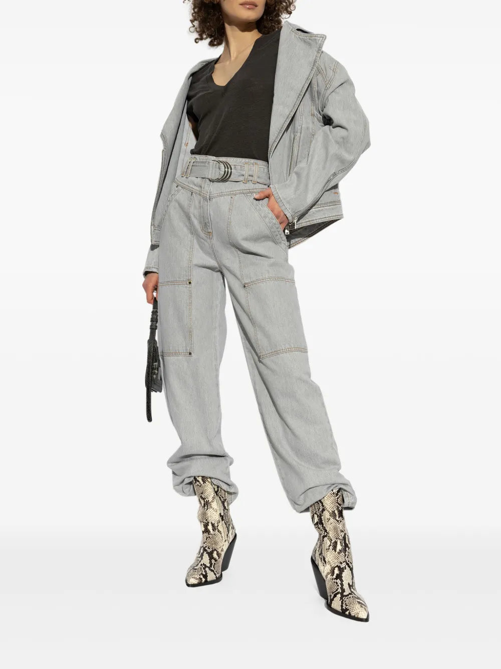 Belted Jeans