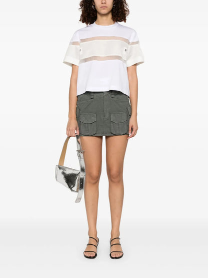 Contrast-Panel T-Shirt