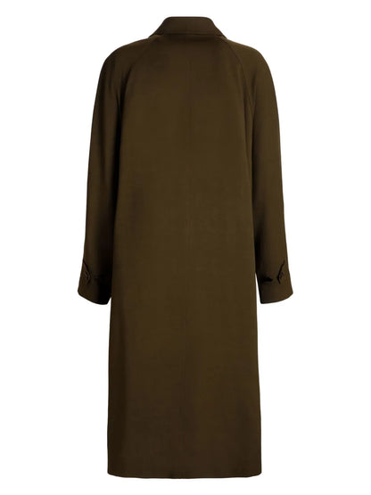 Fluid Gabardine Coat