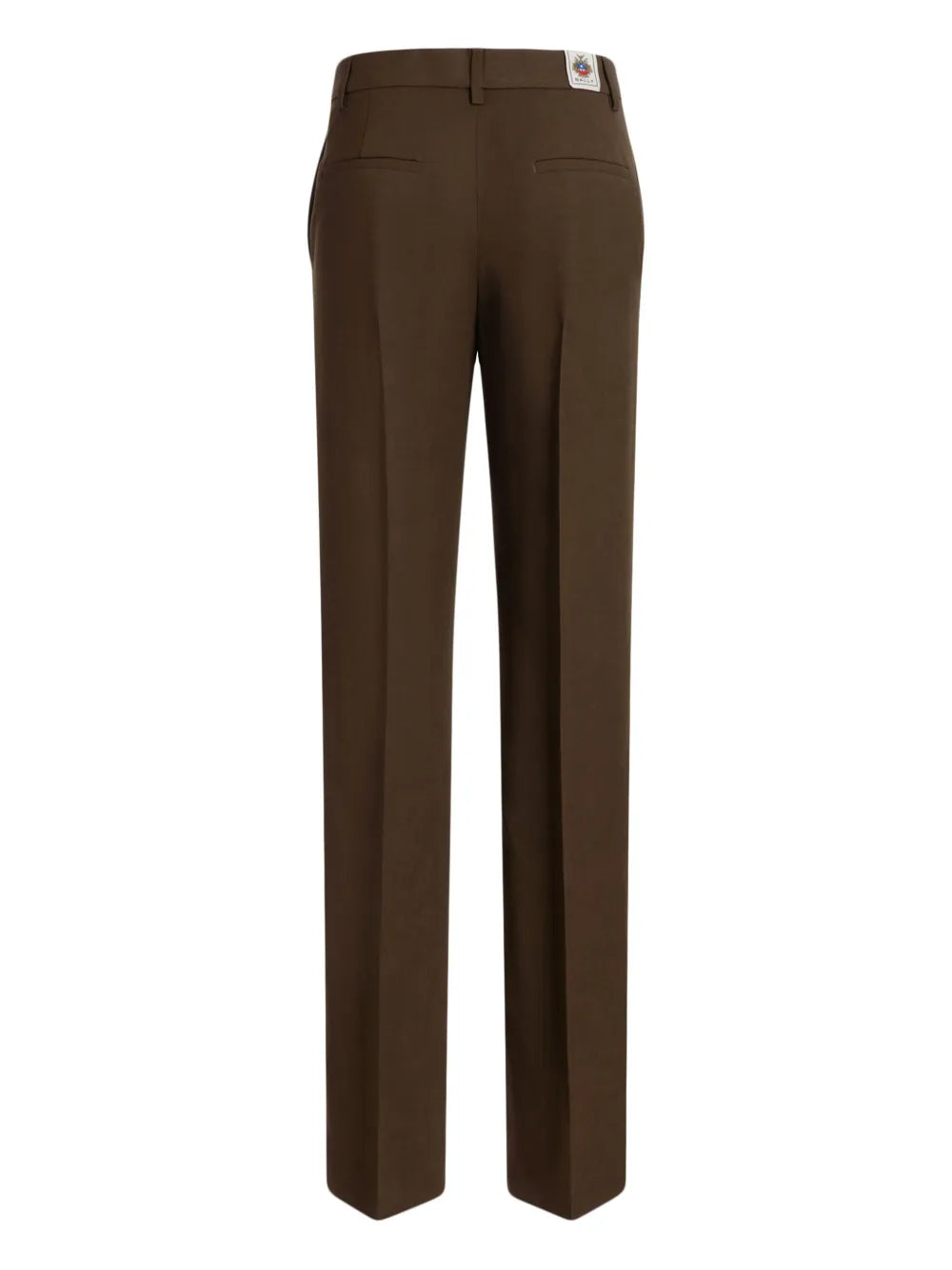 Pressed Crease Straight-Leg Pants