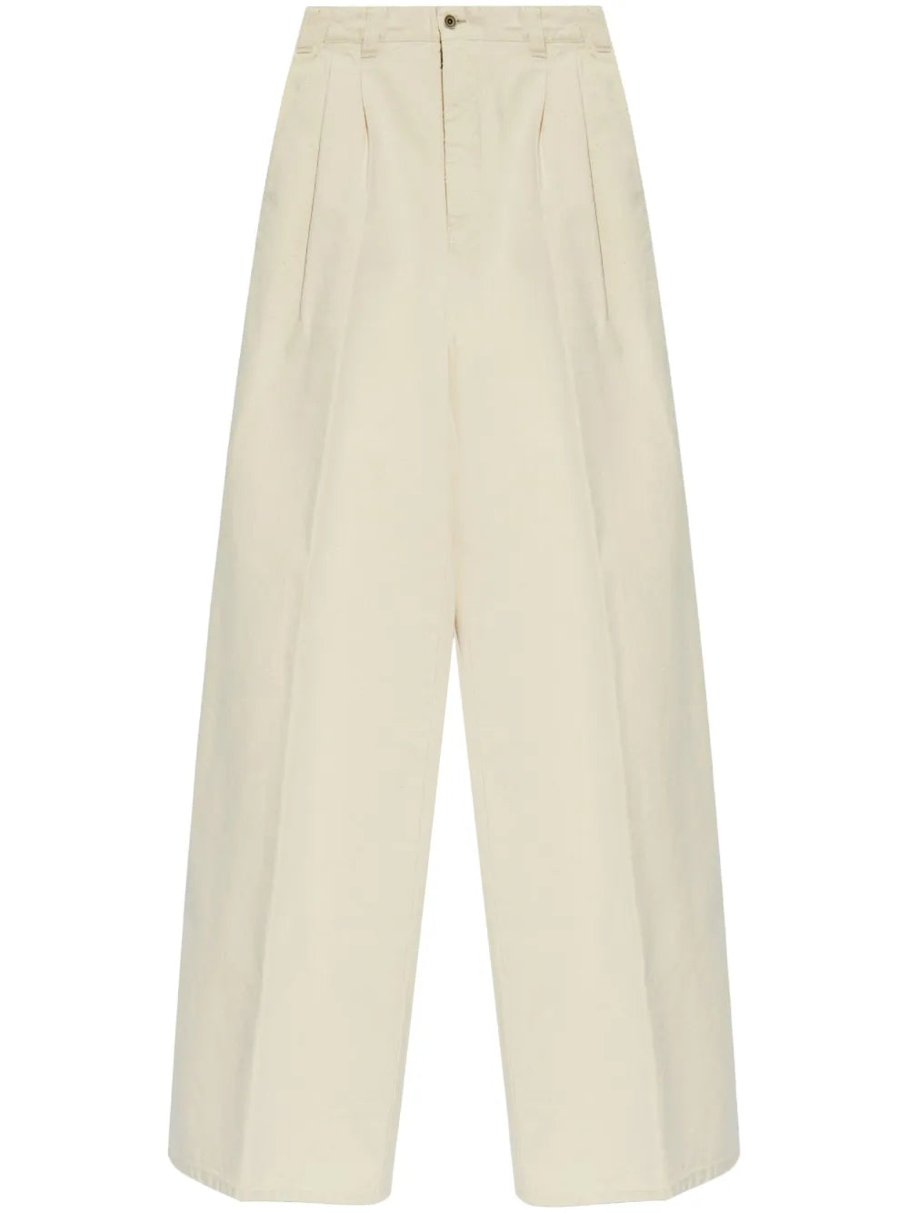 Cotton Wide-Leg Trousers